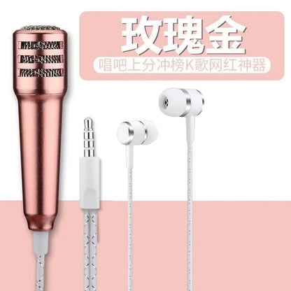 NEW Universal 3.5MM Live Phone Wired Microphone Small Microphone Mini Wheat Headset In-ear For Tik Tok Kids Accessories For Girl