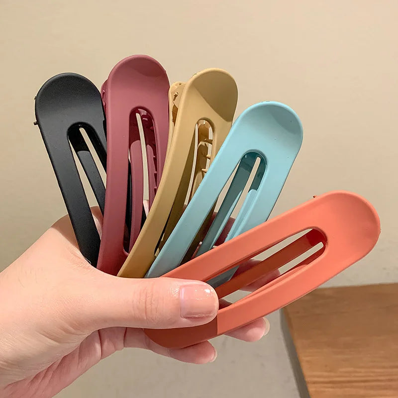 Matte Hair Clips for Bangs and Flyaway Control Gentle Grip Daily Wear
