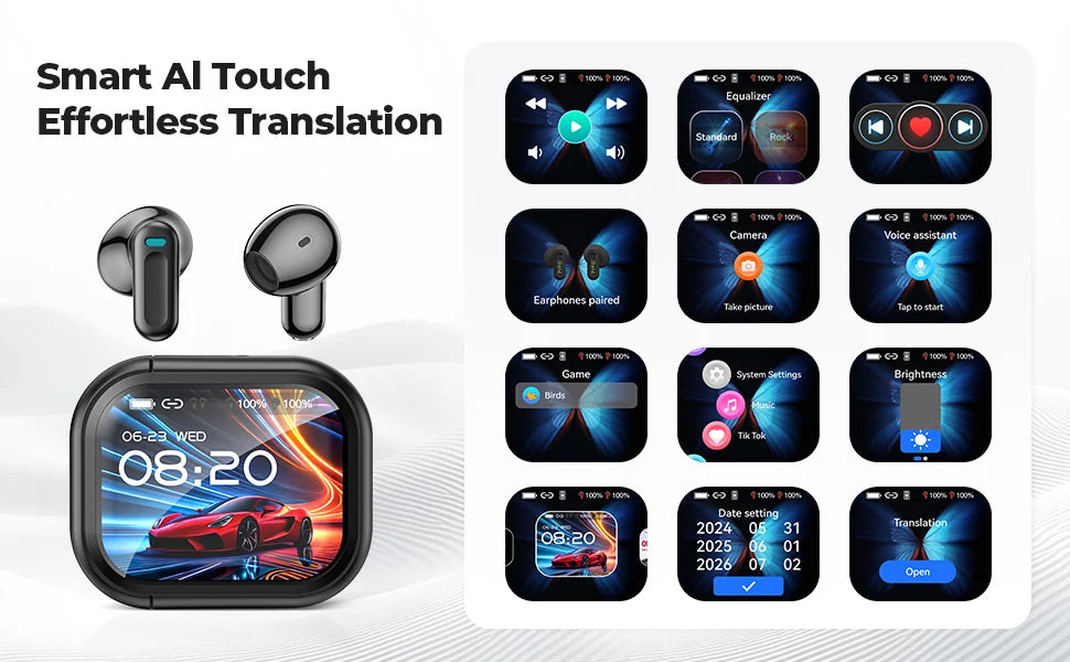 Real-time translator earbuds with active noise cancellation