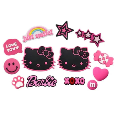 Hello Kitty Shoe Charms Set - #1 Worldwide Cute KT Cat Cartoon Jibbitz for Clogs