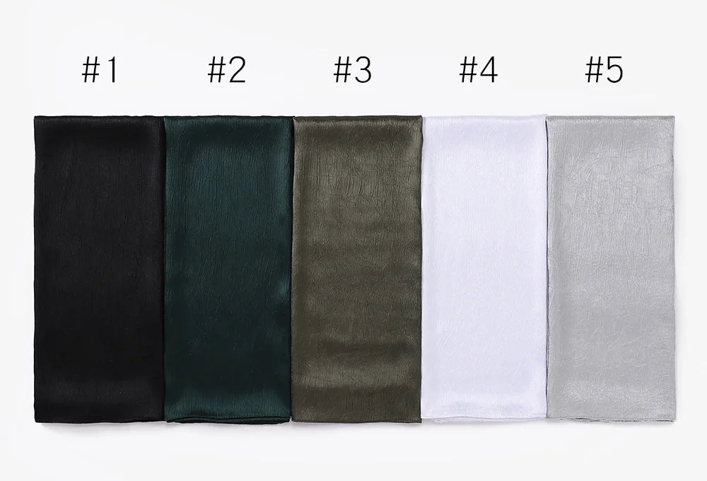 Women's Chiffon Hijab Silk Scarf Loose Fit Headwrap Shawl Bandana Turban