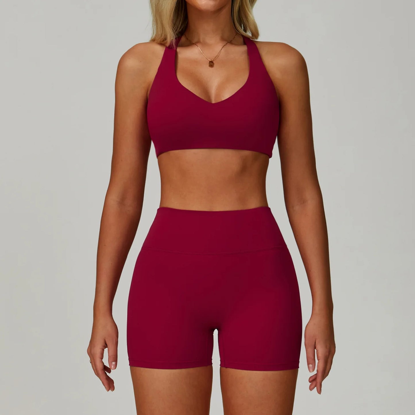 2-3PCS Yoga Suit Women Tracksuit Sports Bra High Waist Leggings Shorts Outfit Gym Set Fitness Push Up FITNESS REVOLUTION