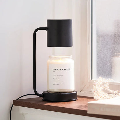 Wax-melting lamp with timer and dimmer