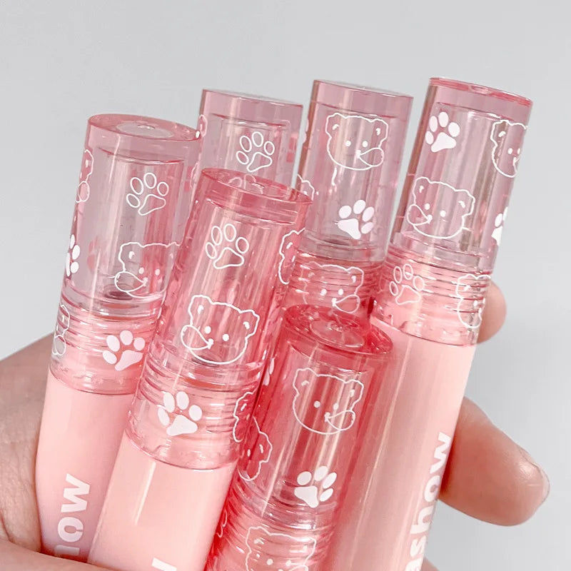 Hydrating Lip Gloss Long Lasting Translucent Red Brown Tint