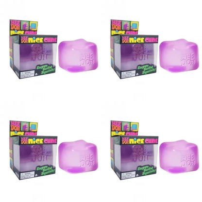 NeeDoh Jellyfish and Cube Plastic Squish Toy For Stress Relief and Sensory Play