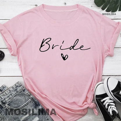 Women’s Luxe Team Bride Shirts - Bachelorette Party Bridesmaids Wedding Female Tops