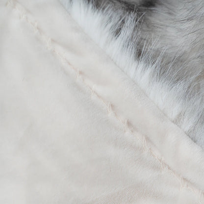 Luxury Faux Fur Blanket High-end Bed  Fox Fur Blankets For Beds Plaid on The Sofa Cover Decoration Home Blankets And Throws