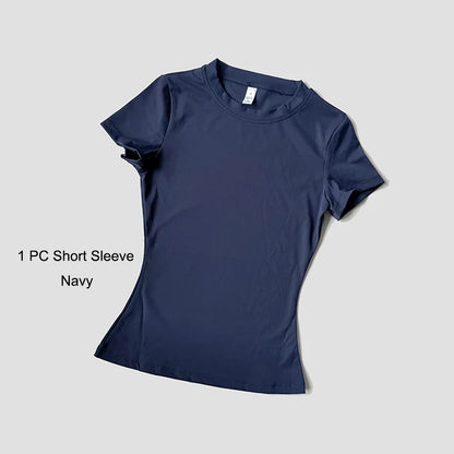 Women Yoga Set Gym Sportswear Sport Top High Waist Shorts Suit Fitness Workout Butt Lifting REVOLUTION SETS
