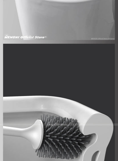 MENGNI-Silicone Toilet Brush Cleaner Brush Wall Floor Bathtubs And Accessories Cleaning Tools Cleanliness Bathroom Accessories