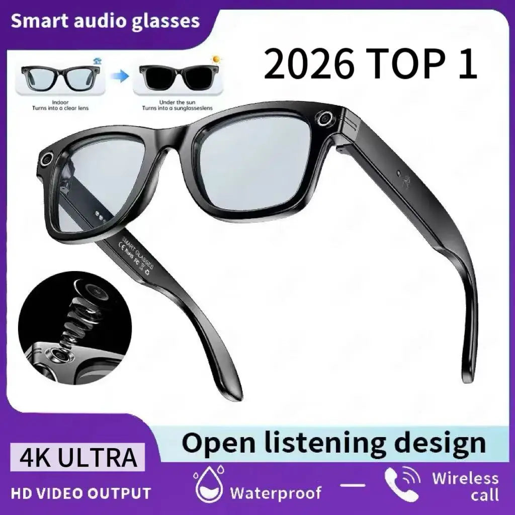 Titanium Frame AI Smart Glasses With 13MP Camera And Real Translation