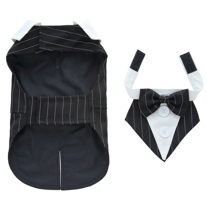 Christmas Dog Costume Dog Halloween Apparel Dog Wedding Outfit Clothes Wedding Shirt Clothes Formal Tuxedo for Teddy Bulldog
