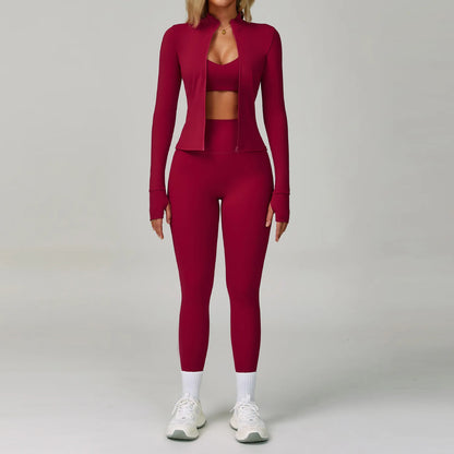 2-3PCS Yoga Suit Women Tracksuit Sports Bra High Waist Leggings Shorts Outfit Gym Set Fitness Push Up FITNESS REVOLUTION