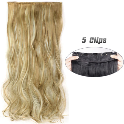 Wavy Clip In Hair Extensions Five Clip Set for Fuller Waves