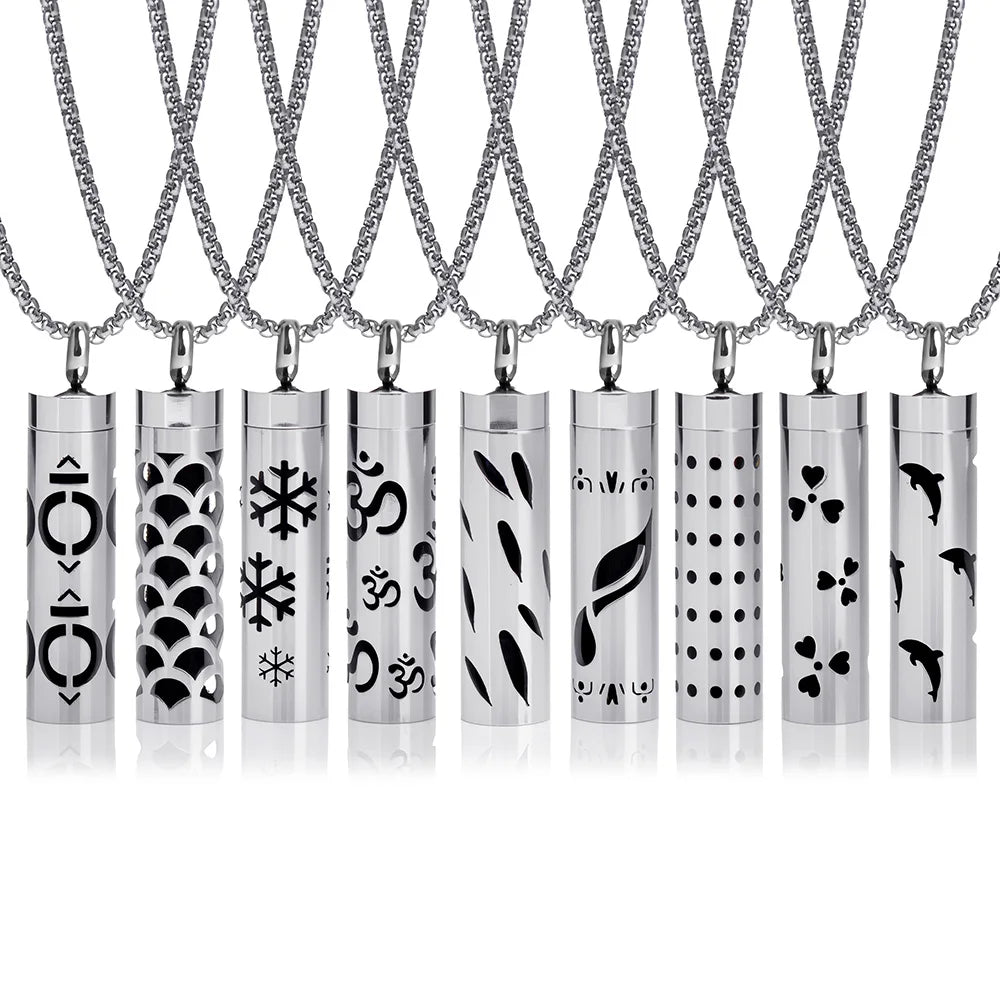 Women’s Aromatherapy Diffuser Necklace 316L Stainless Steel Locket