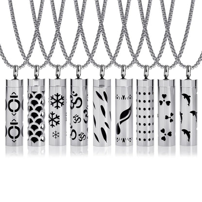 Women’s Aromatherapy Diffuser Necklace 316L Stainless Steel Locket