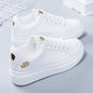 New 2026 Designer Shoes Women Running Spring Autumn Fashion White Breathable Embroidered Flower Lace-Up Casual Sneakers Zapatos De Mujer