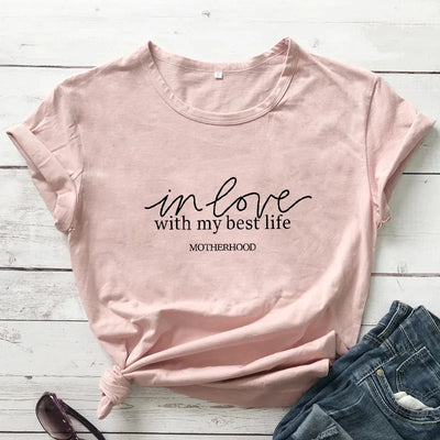 In Love With My Best Life Shirts - Inspirational Shirts | Merch Gone Viral