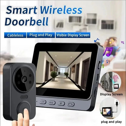 Wireless video doorbell camera with two-way audio