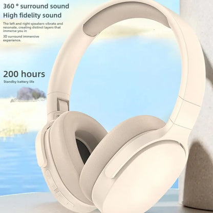 Over Ear Bluetooth Headphones PVC Wireless ANC Deep Bass And Long Battery Life