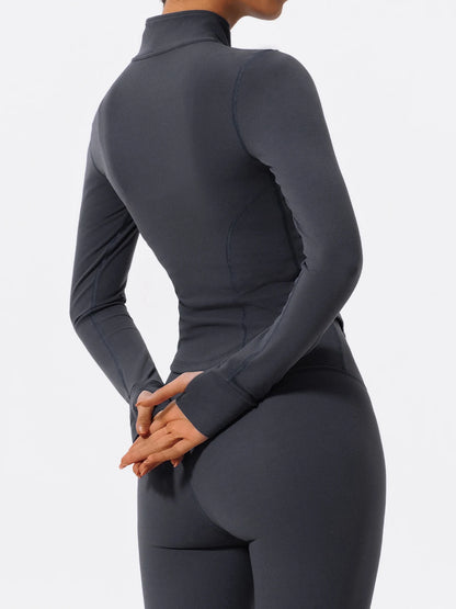 Ultra-Soft Fabrics Casual Tight Sports Jackets Women Zipper Yoga Clothes Quick-Dry Long Sleeve SPORTSWEAR REVOLUTION