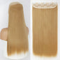 Heat-Resistant Clip-In Hair Extensions Five Clips for Dark Hair