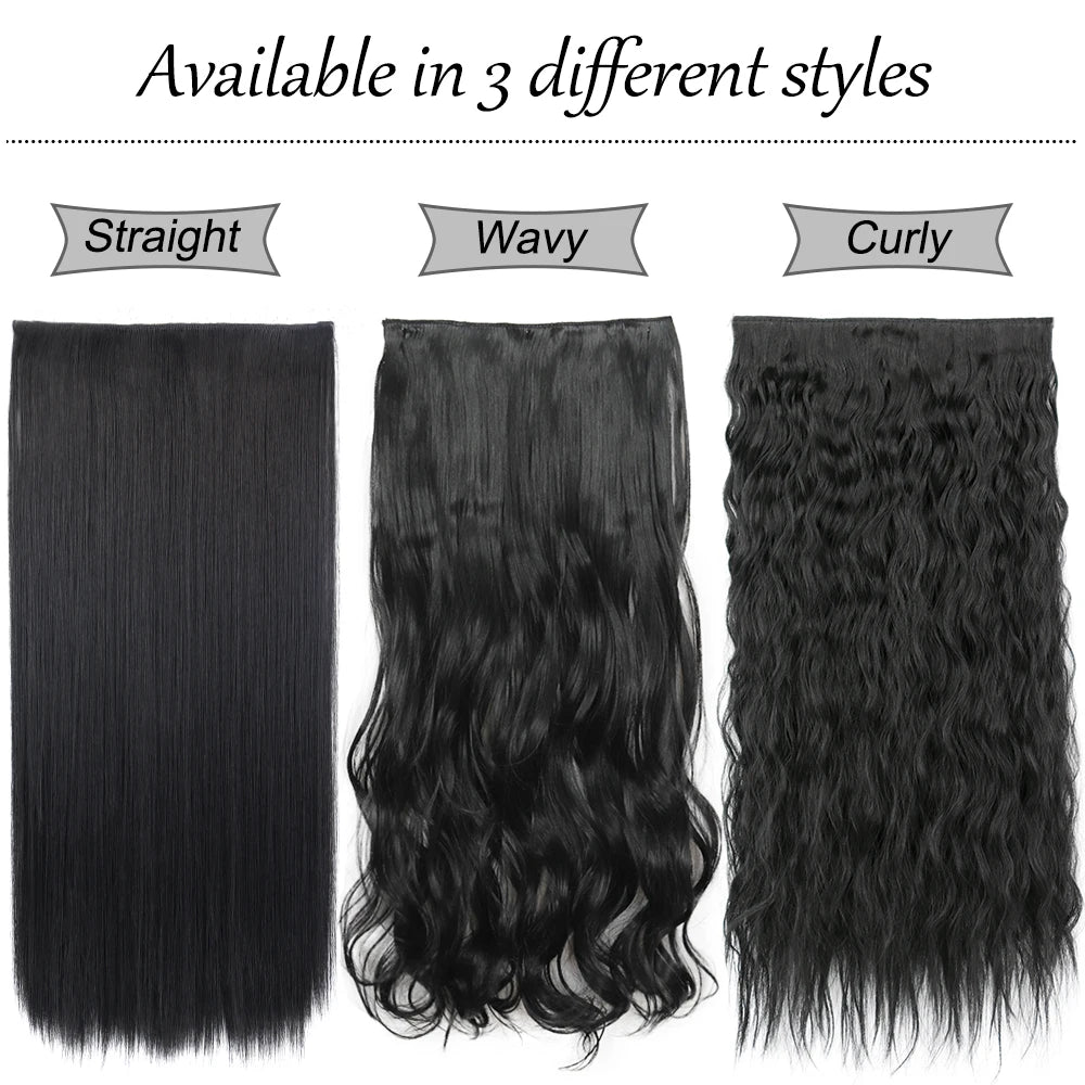 Voluminous Clip-In Hair Extensions 80cm For Fuller Long Hair Look