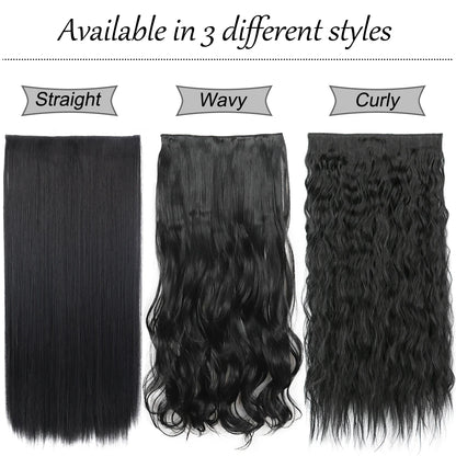 Voluminous Clip-In Hair Extensions 80cm For Fuller Long Hair Look
