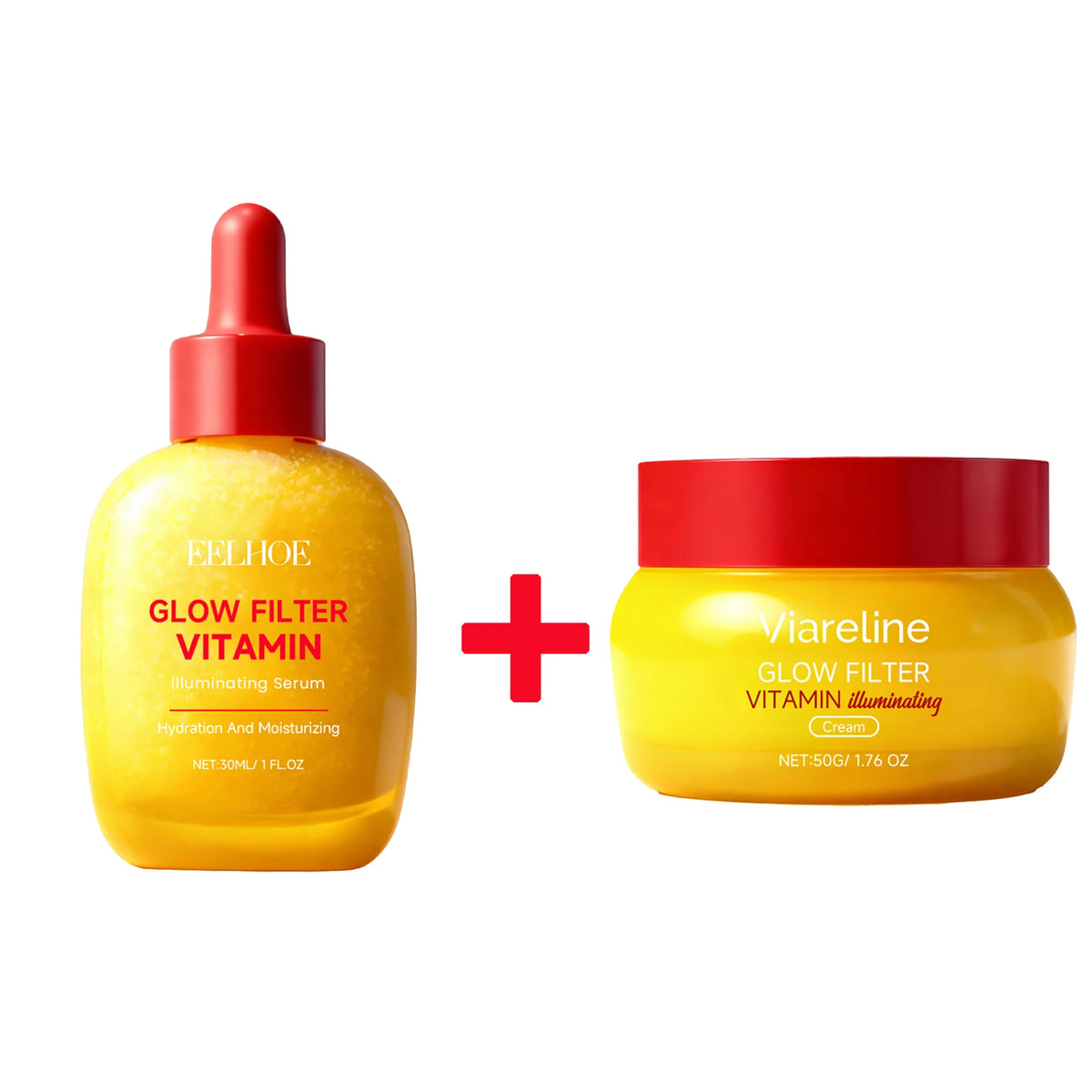 Vitamin C essence and cream with single or duo options