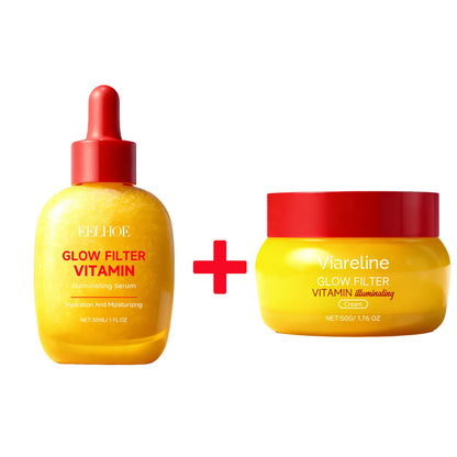 Vitamin C essence and cream with single or duo options