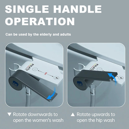 Bidet toilet attachment with sprayer
