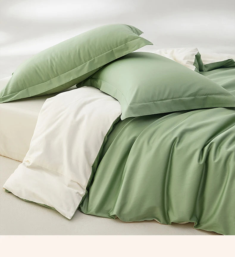 Soft Cotton Bedding Set with 800 Thread Count Duvet Cover and Sheets