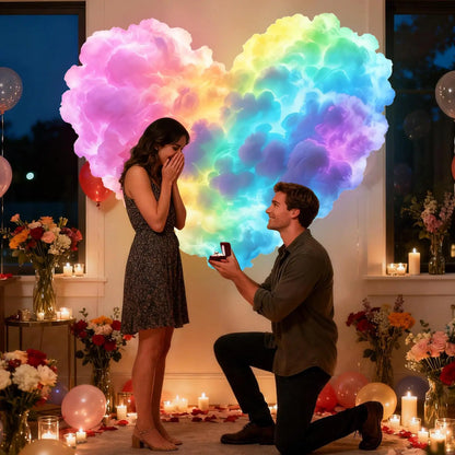 Cloud Shaped Led Ceiling Light with Color Changing Glow
