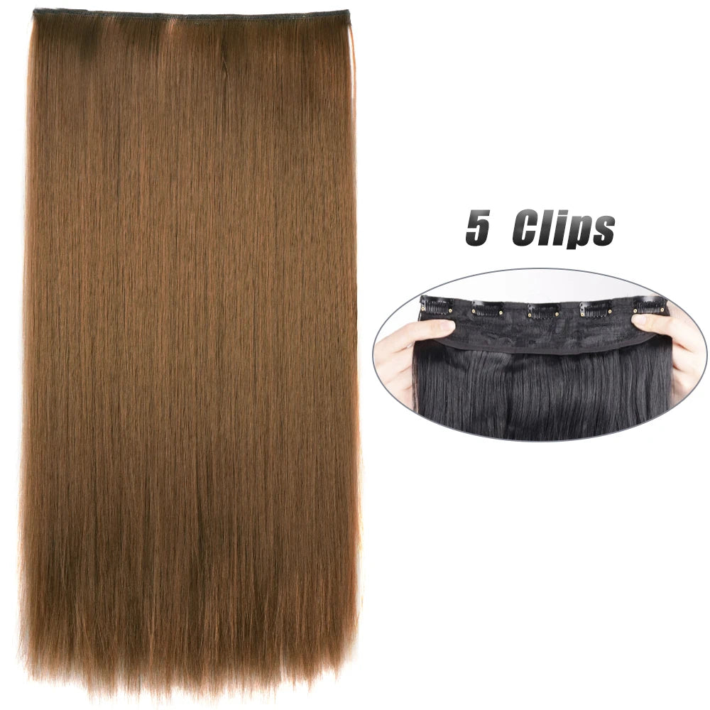 Wavy Clip In Hair Extensions Five Clip Set for Fuller Waves
