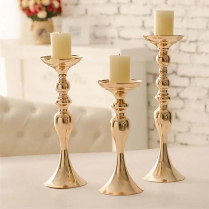 Gold Metal Candle Holder Lantern Centerpiece For Weddings At Home