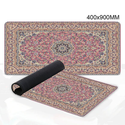 Luxury Persian Carpet Mouse Pad Large Persian Pattern MousePad Game Desk Accessories Computer Desk Mat Bedroom Floor Mat Persian Carpet