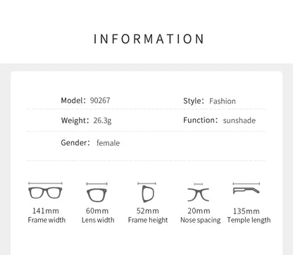 Featherlight Rimless Sunglasses Large Square Frame with Diamond Accent