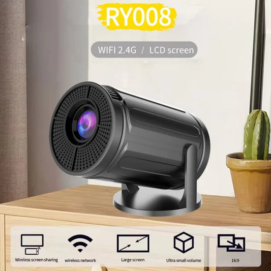Mini HD Portable Projector 1280x720P - High Brightness 2.4G WiFi Home Theater