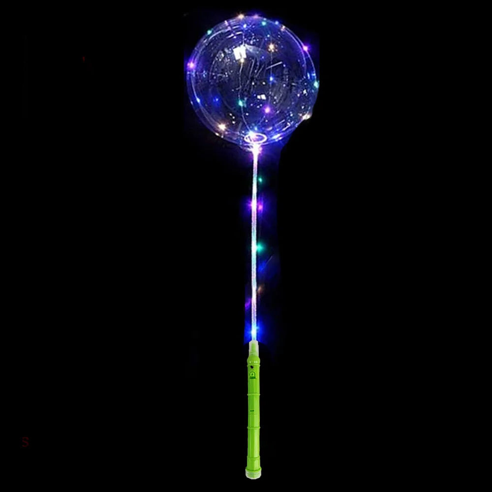 LED Light Up Bobo Balloons With Flashing Handles Party Decoration
