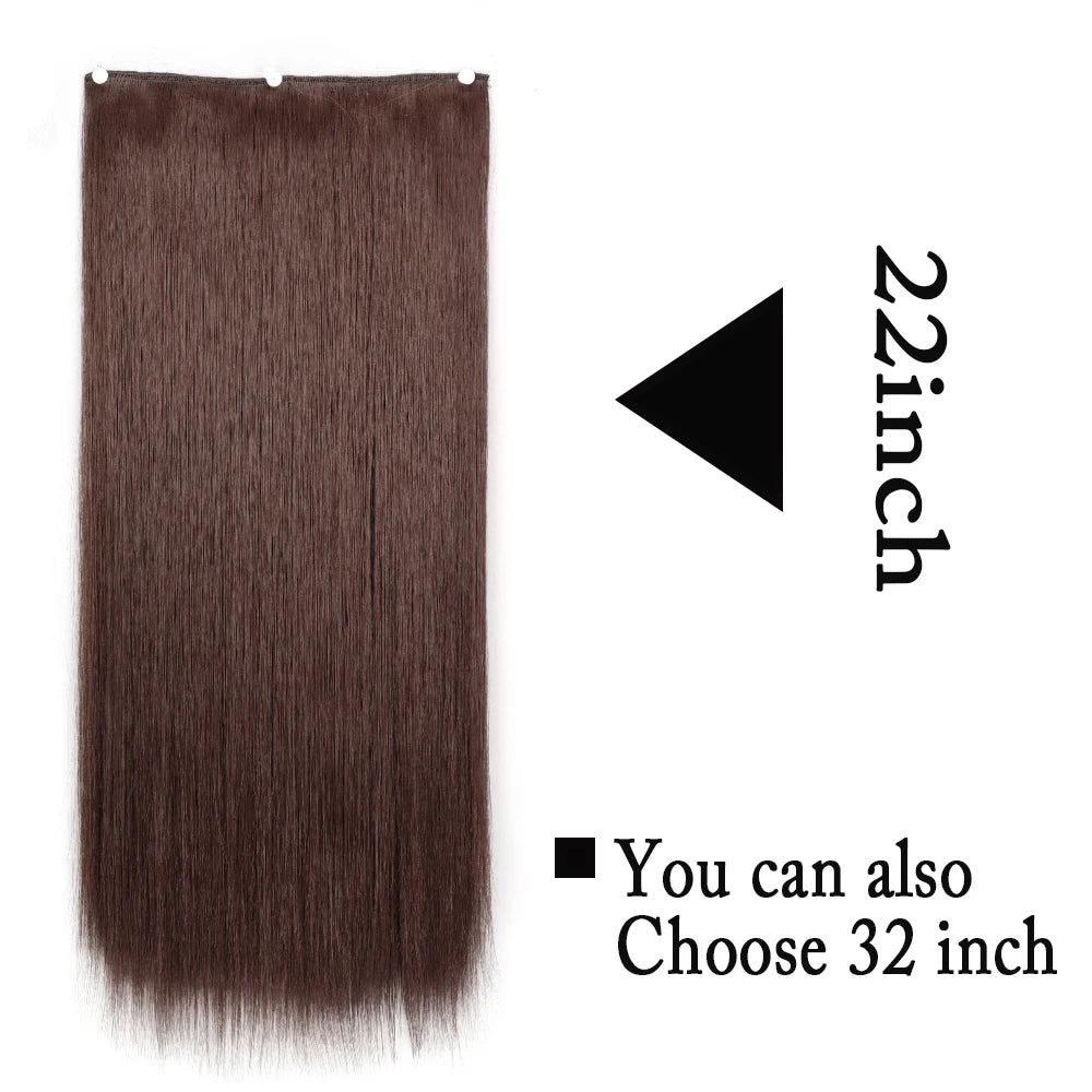 Heat-Resistant Clip-In Hair Extensions 22 To 32 Inches