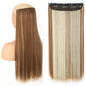 Heat-Resistant Clip-In Hair Extensions Five Clips for Dark Hair