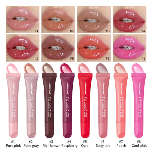 Peptide Lip Tint – Hydrating Lip Gloss plumper with Mirror Shine, Long-Lasting Moisture, and Non-Sticky Glossy Finish
