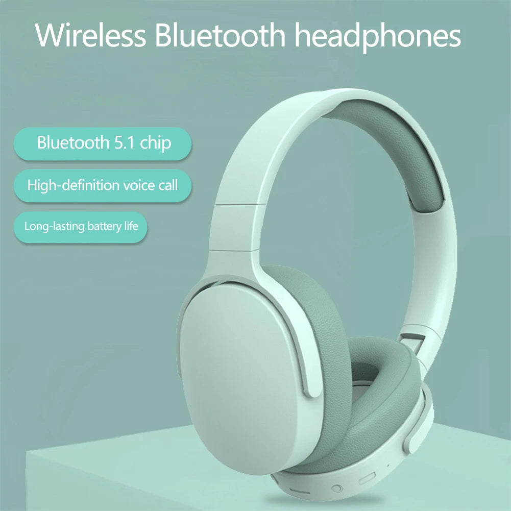 Foldable wireless headphones for music calls and gaming