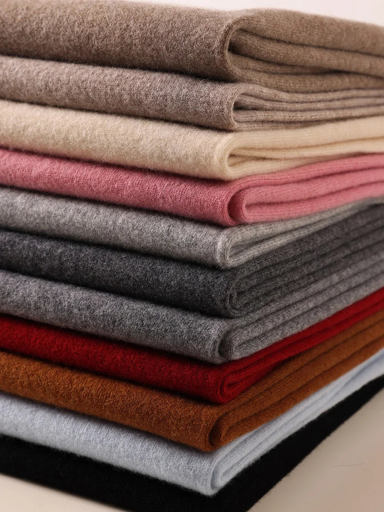 100% Wool Women Shawl Wrap Scarf Two Purposes Knitted Spring Accessories Cape Casual Soft Scarves Warm Cozy Fashion Mantles