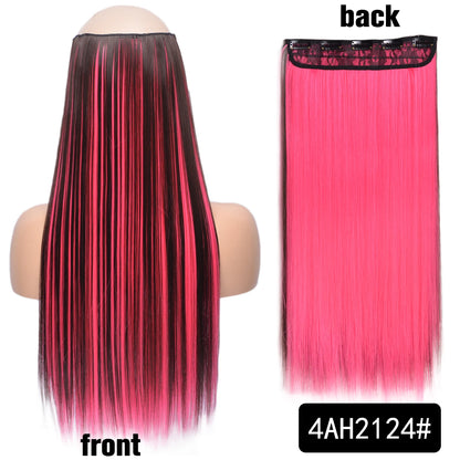 Long Clip In Hair Extensions for Length and Volume 22 Inch