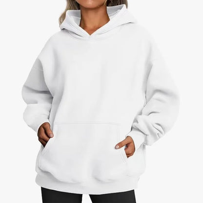 Women's Fleece Hoodie with Oversized Fit and Soft Touch Inner Lining Relaxed Silhouette