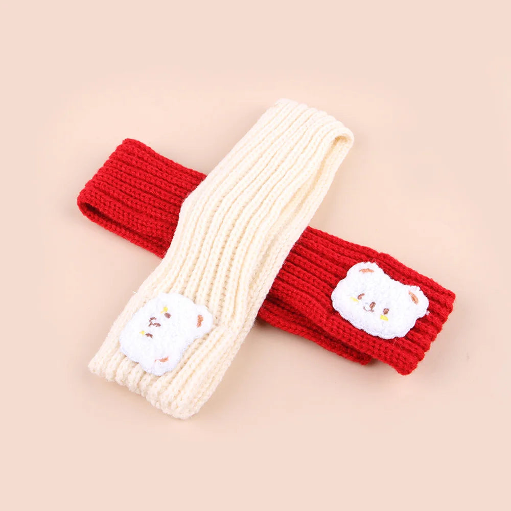 Soft Pet Scarf for Small Medium Dogs Cats Lightweight Slip On
