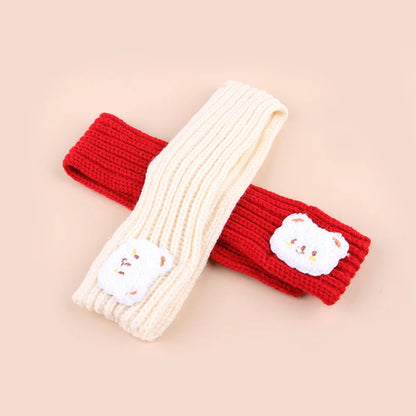 Soft Pet Scarf for Small Medium Dogs Cats Lightweight Slip On