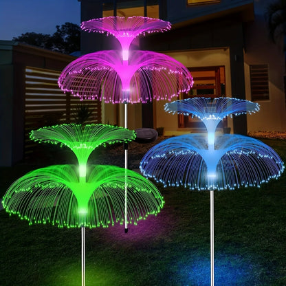 Solar Jellyfish Reed Lights - 7 Colors Variable Outdoor Garden Stake Lights