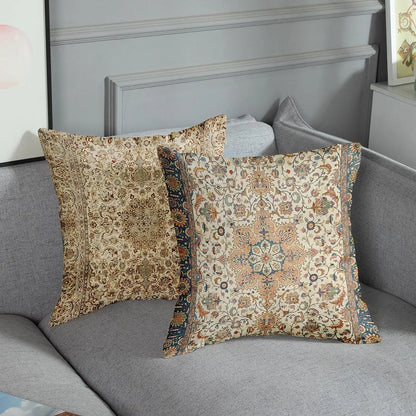 Mandala Pattern Brown Throw Pillowcase Home Decoration Pillow Cover Outdoor Cushion Sofa Cushion Cover Decoration