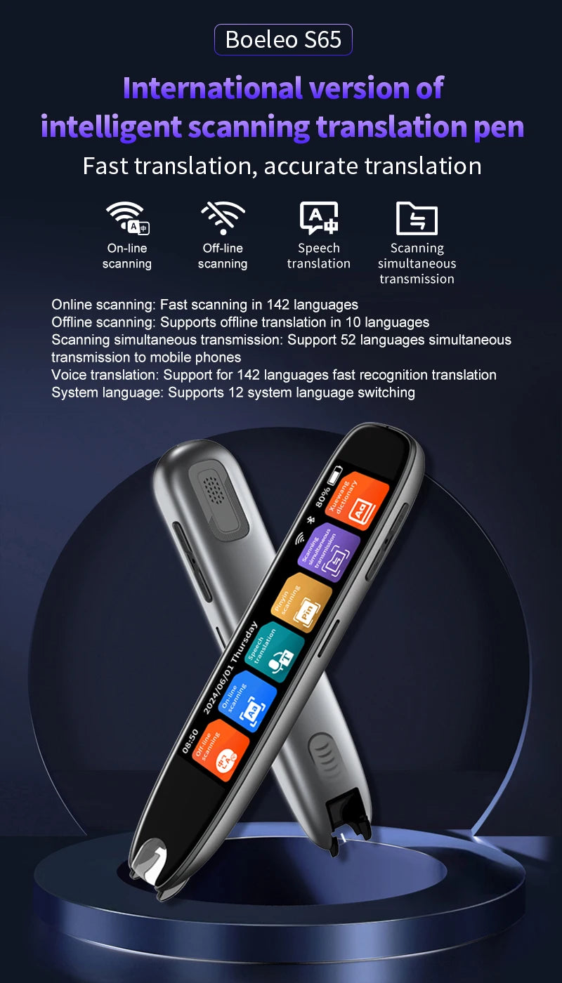 Translation Pen Scanner AI Translator For Multilingual Text